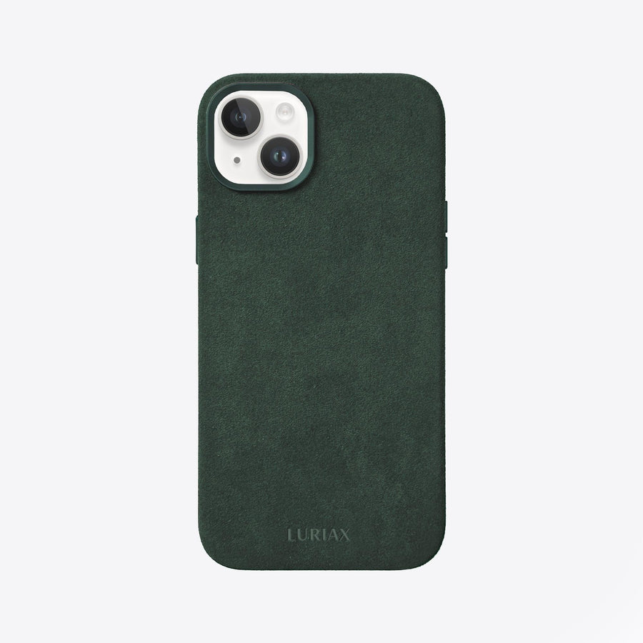 Luxurious Alcantara iPhone Case - Elegant, Shock-Absorbing & MagSafe Compatible by Luriax at brixbailey.com
