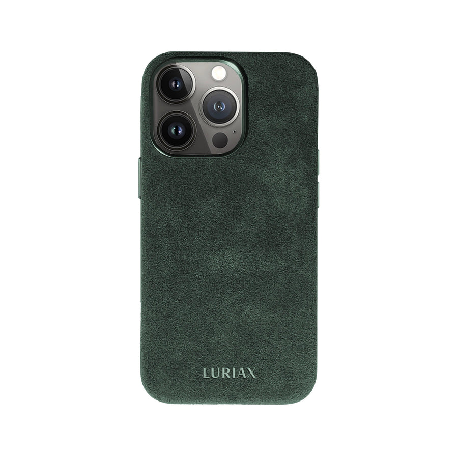 Luxurious Alcantara iPhone Case - Elegant, Shock-Absorbing & MagSafe Compatible by Luriax at brixbailey.com