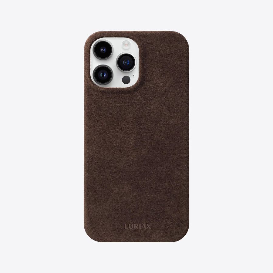 Luxurious Italian Alcantara iPhone Case - Slim, Protective & MagSafe Compatible by Luriax at brixbailey.com
