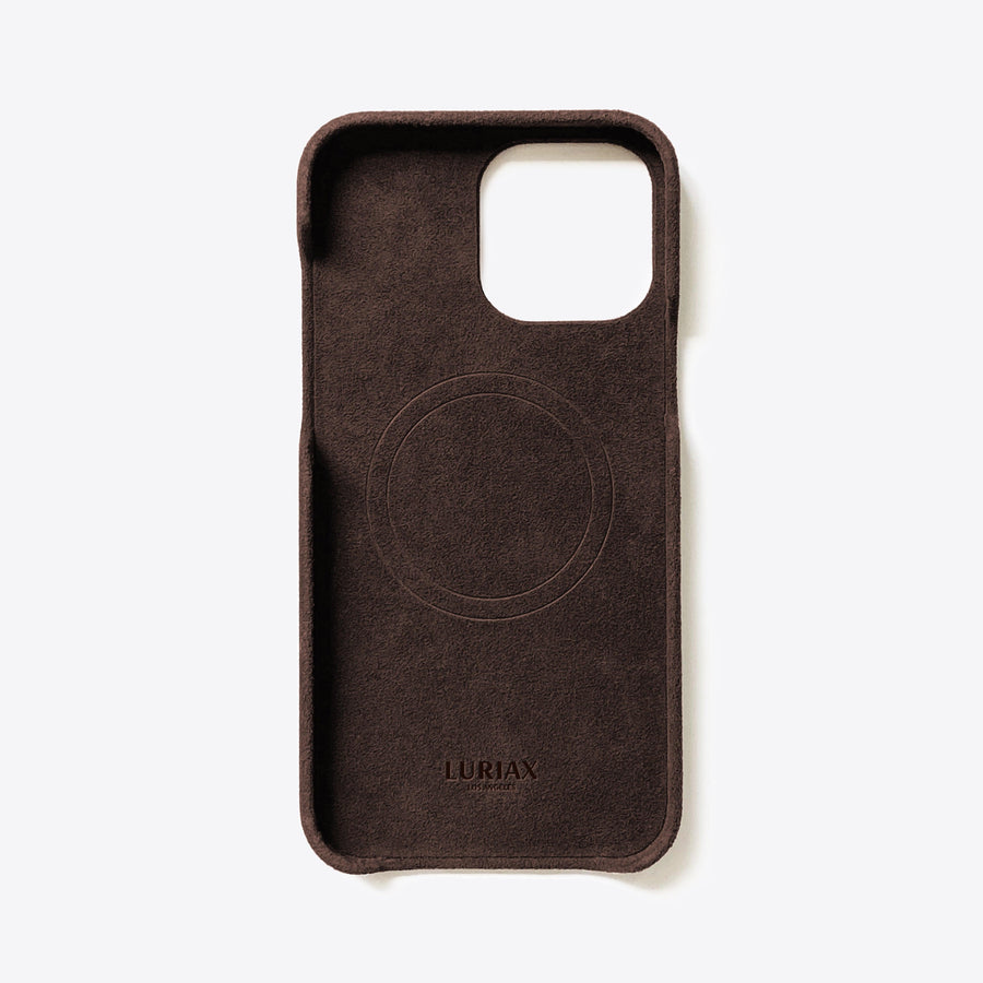 Luxurious Italian Alcantara iPhone Case - Slim, Protective & MagSafe Compatible by Luriax at brixbailey.com
