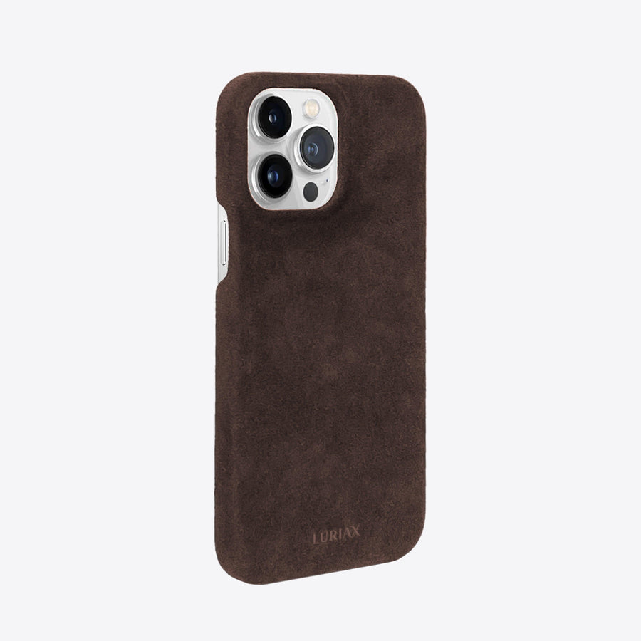 Luxury Alcantara iPhone Case – Slim, Protective & MagSafe Compatible | Handcrafted Italian Design by Luriax at brixbailey.com