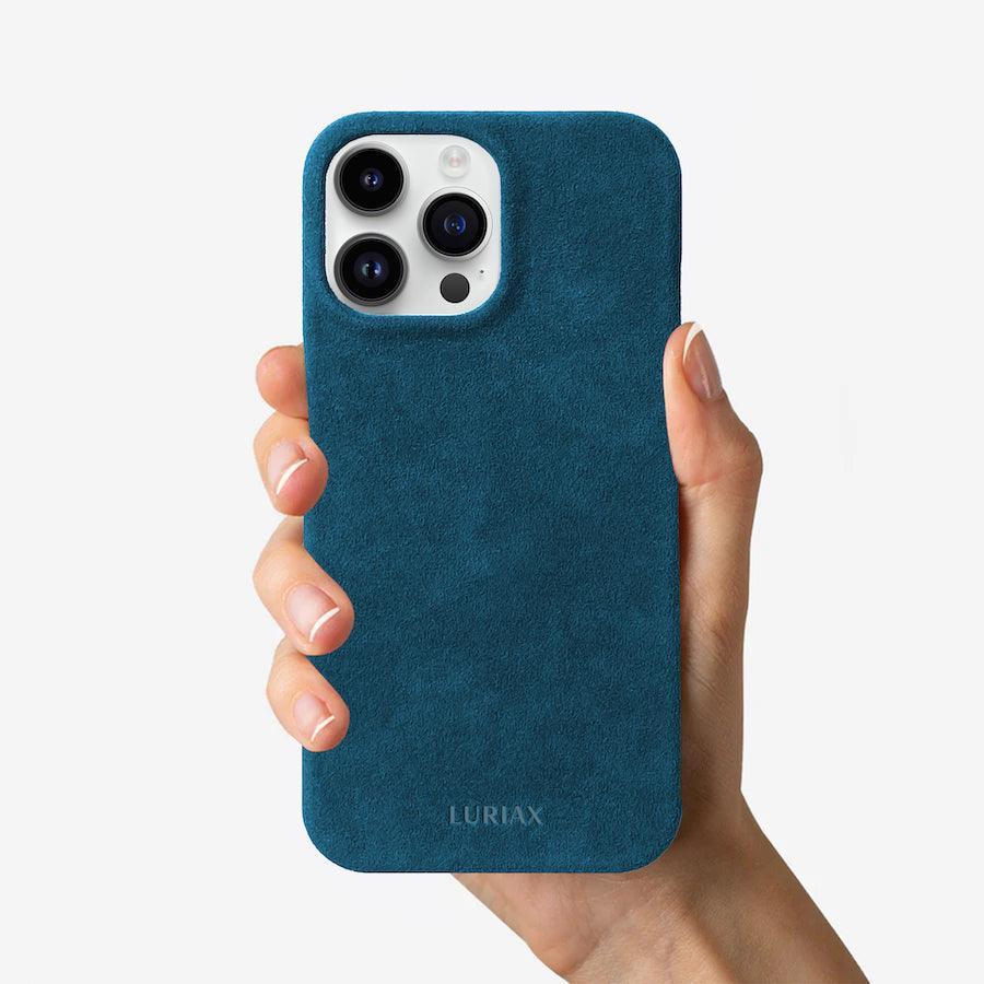Luxury Alcantara iPhone Case - Slim, Shock-Absorbing & MagSafe Compatible by Luriax at brixbailey.com