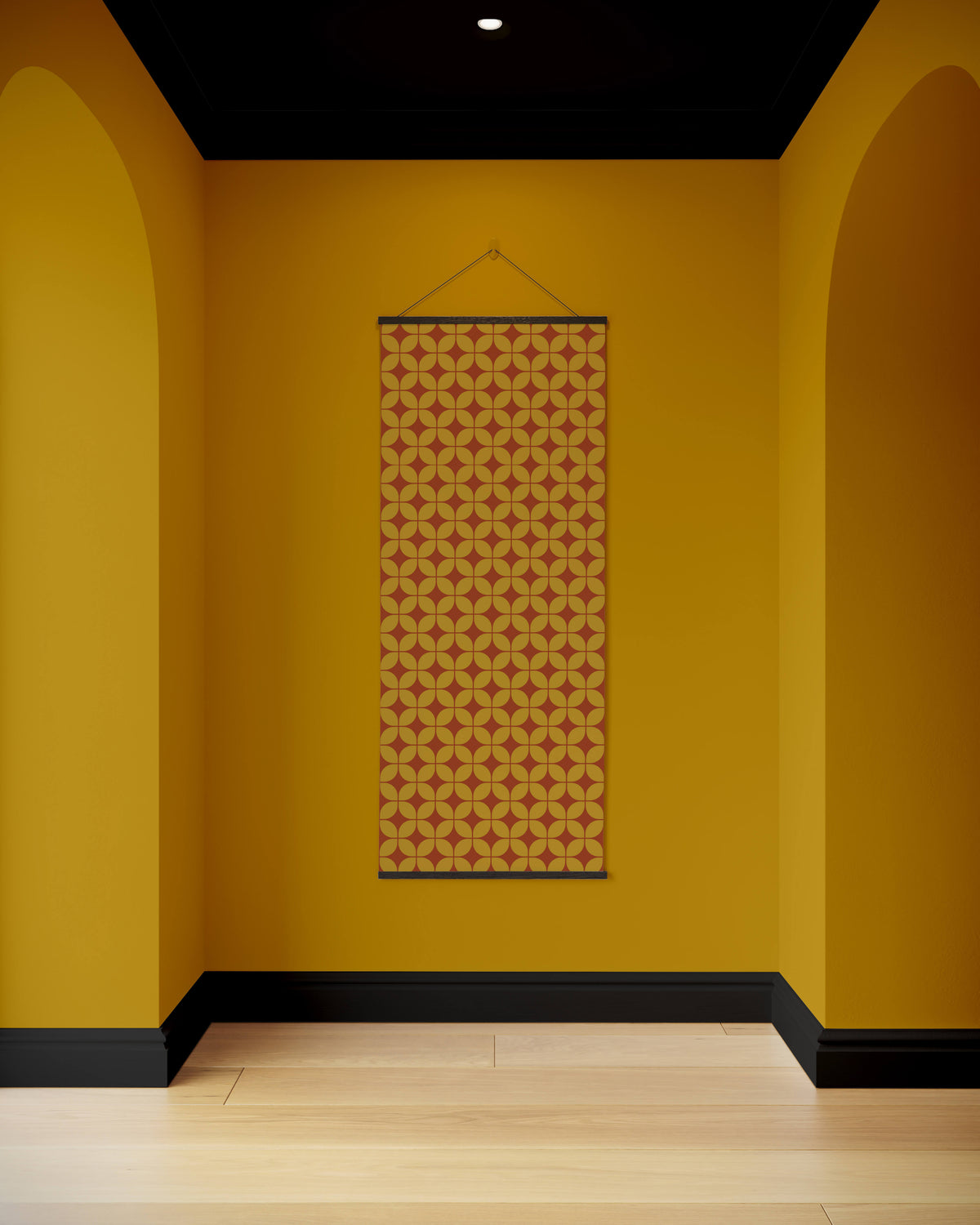 Retro Diamond Pattern Tapestry
