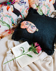 Tropical Silk Pillowcase in hand painted 'Eden' print, Oxford Pillowcase