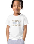 Young THREE & Wild 3rd Birthday T-Shirt Personalised