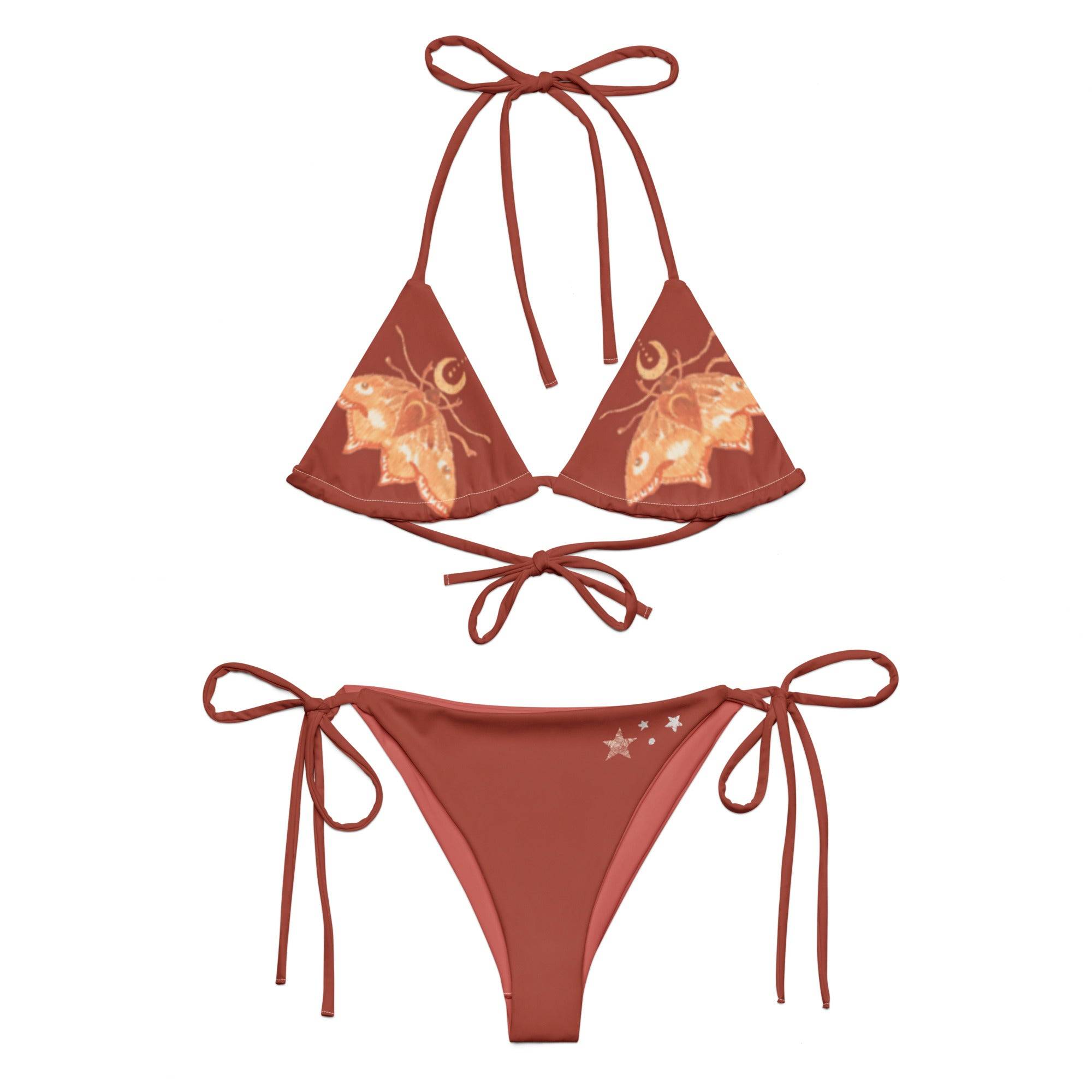 Vega String Bikini in Empress Moth