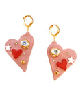All You Need Is Love Earrings – Handmade with 24K Gold & Crystals by SCULP at www.brixbailey.com