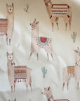 Long Sleeved Baby Bib - Alpacas