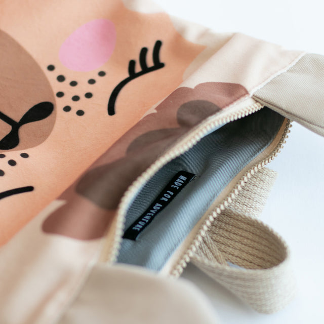 Kids Llama Backpack in Soft Velvet