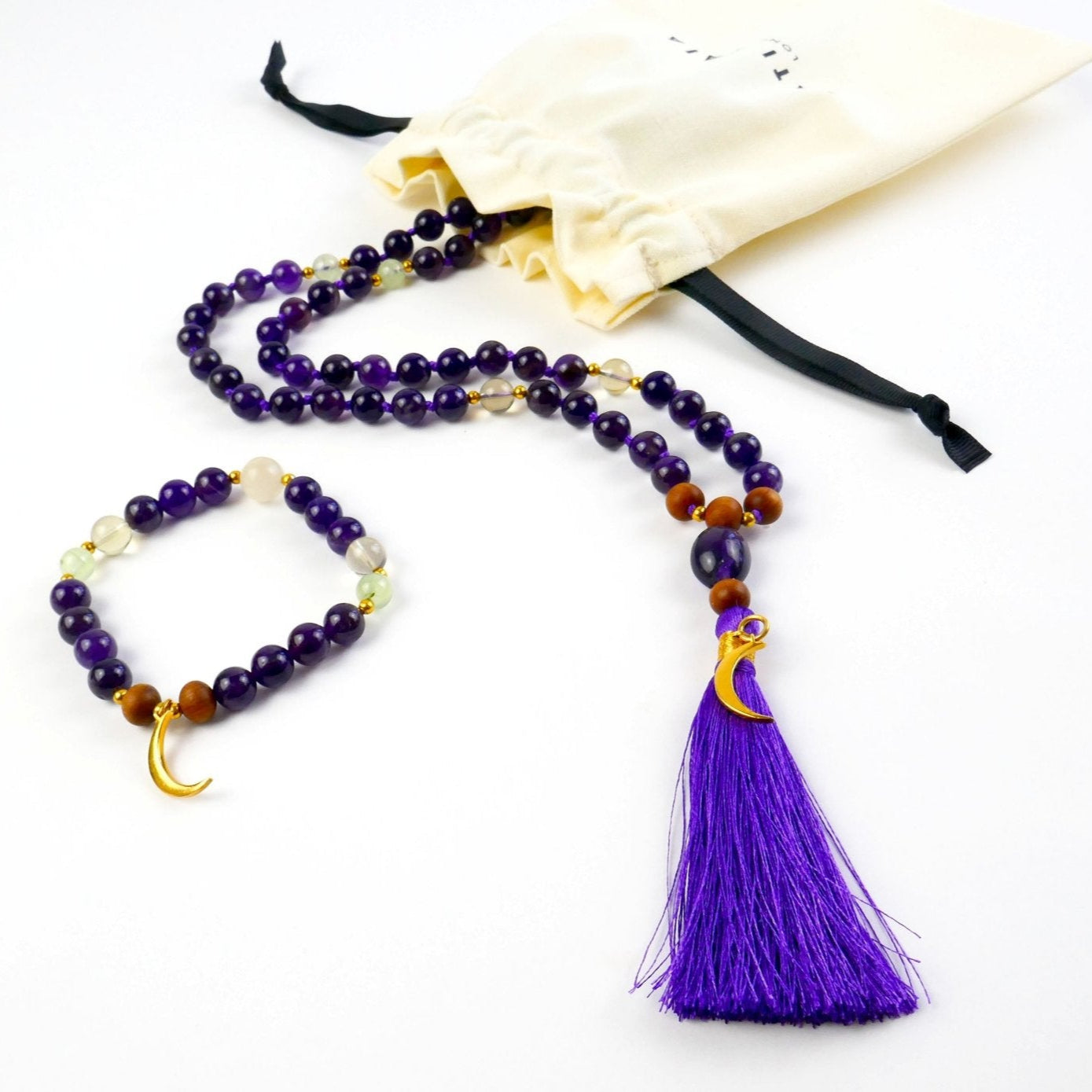 Amethyst Pure Crystal Jewellery Set