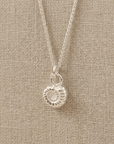 Ammonite Fossil Silver Charm