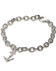 Anchor Silver Charm Bracelet