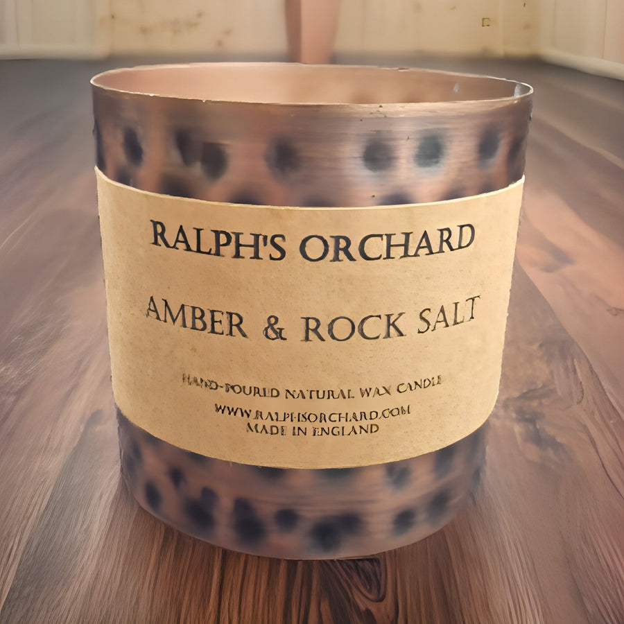 Antique tin scented candles, luxury hand-poured soy candles, vintage style home decor, cruelty-free eco-friendly fragrances, best-selling English candles by Ralph's Orchard at brixbailey.com