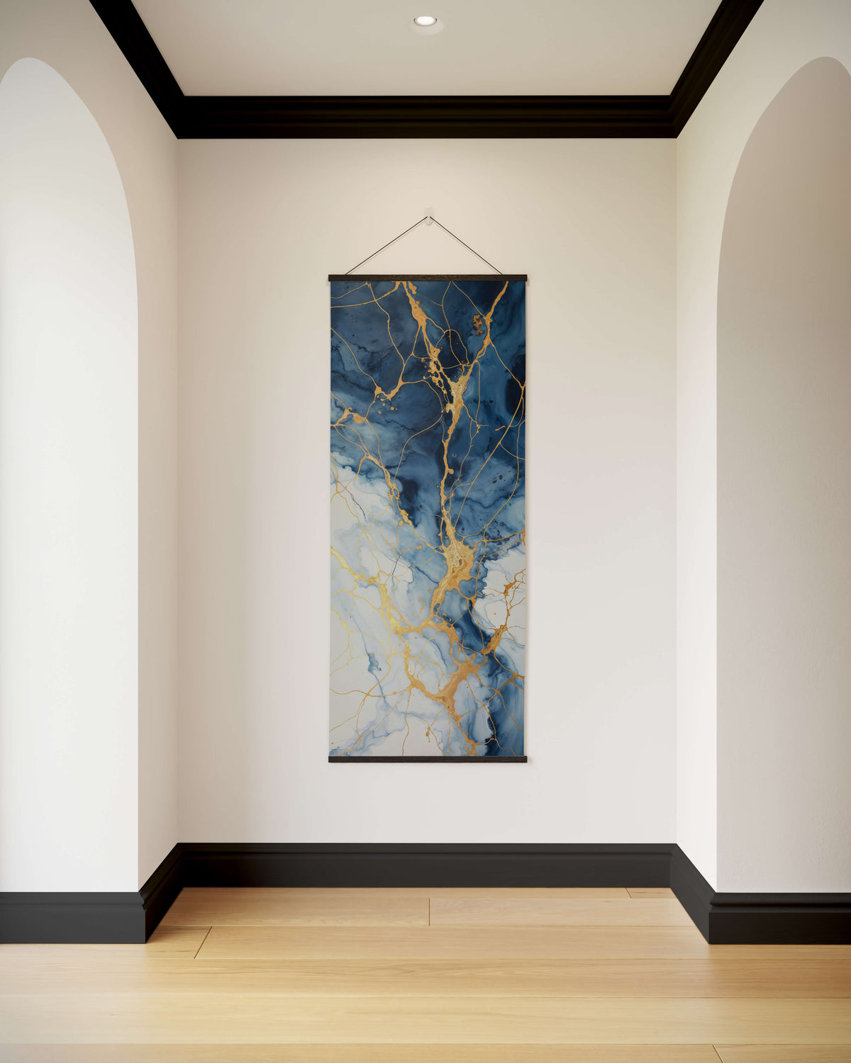 Blue Kintsugi Tapestry