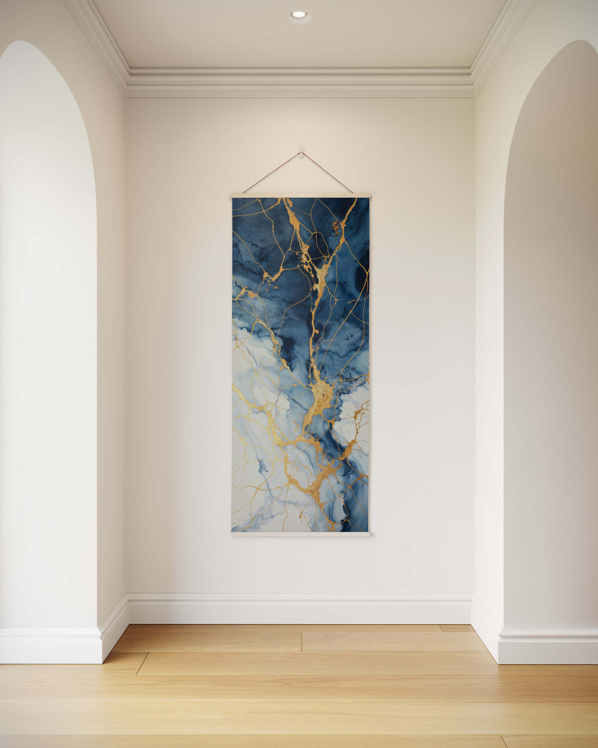 Blue Kintsugi Tapestry