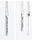 Inspirational Olla Pendant Necklace – Stainless Steel & Durable by Olla at www.brixbailey.com