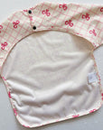 Long Sleeved Baby Bib - Pink Bow
