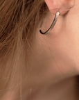 Small Arch Earrings in Sterling Silver