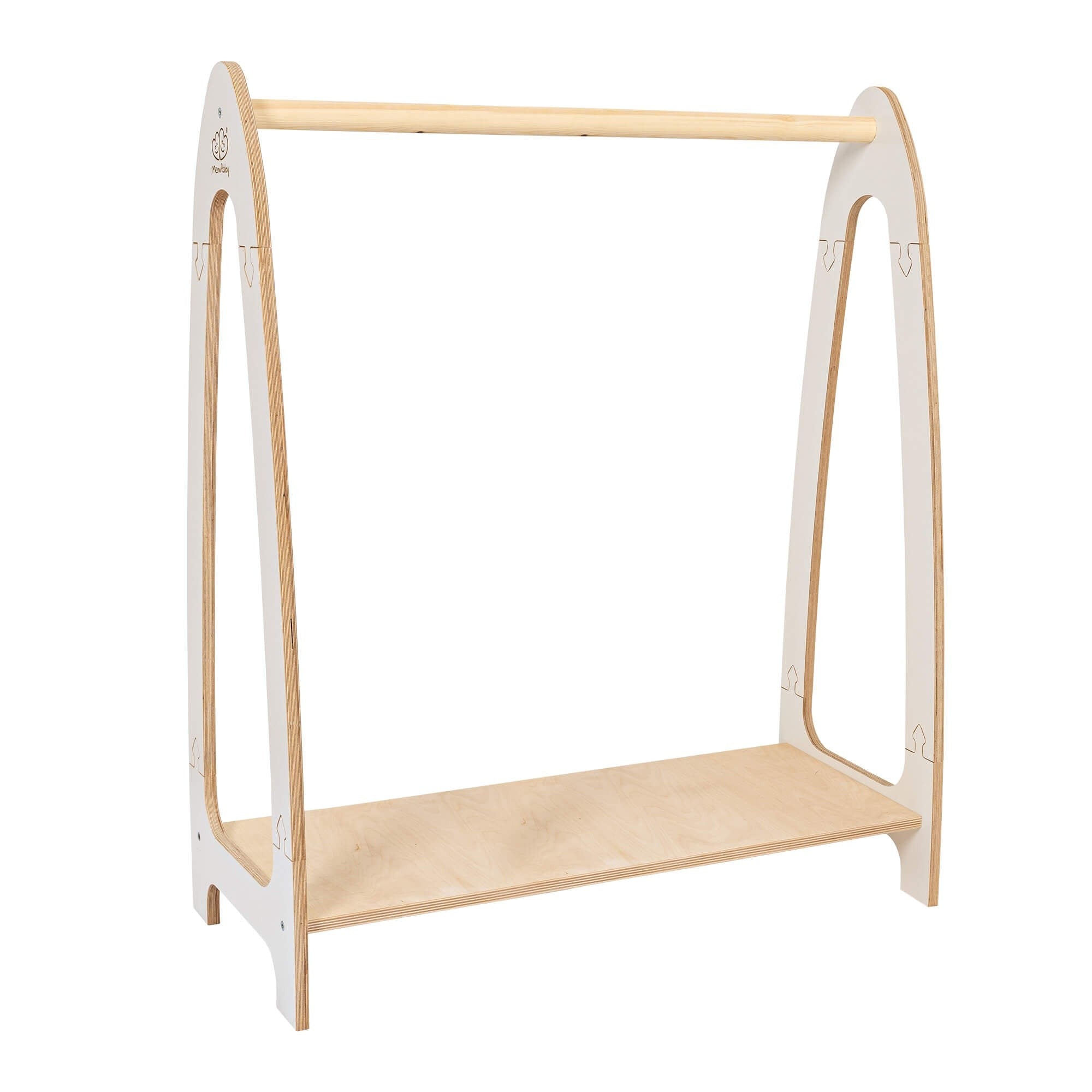 Large Arched Wooden Clothing Rack for Children