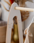 Large White Arched Clothing Rack for Kids