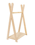 Natural Wood Tipi Clothing Rack for Children