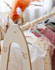 The MeowBaby® Arched Hanger - Functional & Stylish Storage for Kids' Rooms by MeowBaby at www.brixbailey.com