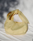 The Ella Linen Shoulder Bag in yellow