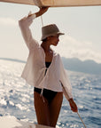 The Anna Blouse in white