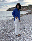 The Gina Oversized Shirt in Klein blue