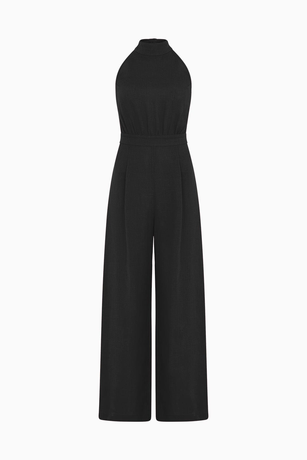 The Sofia Halterneck Jumpsuit in black