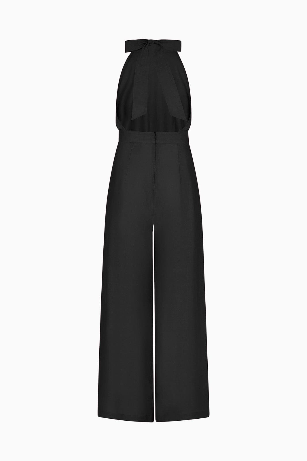 The Sofia Halterneck Jumpsuit in black