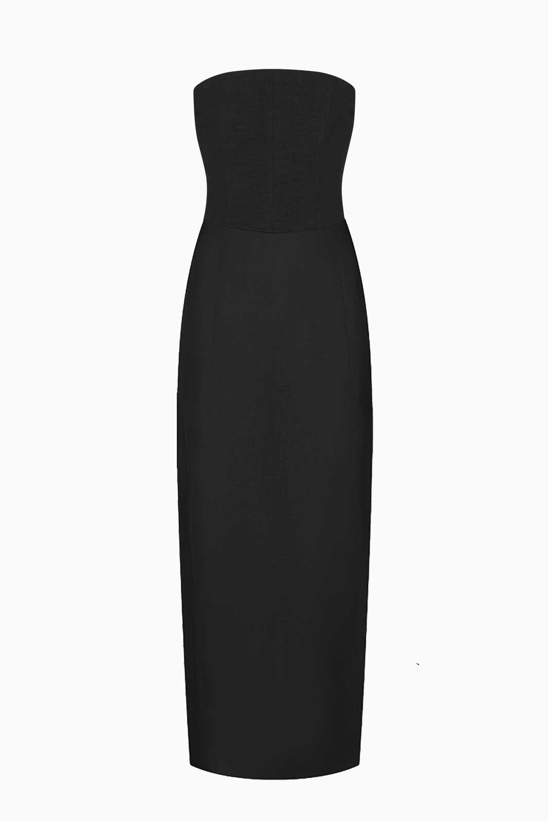 The Frances Bandeau Dress in black