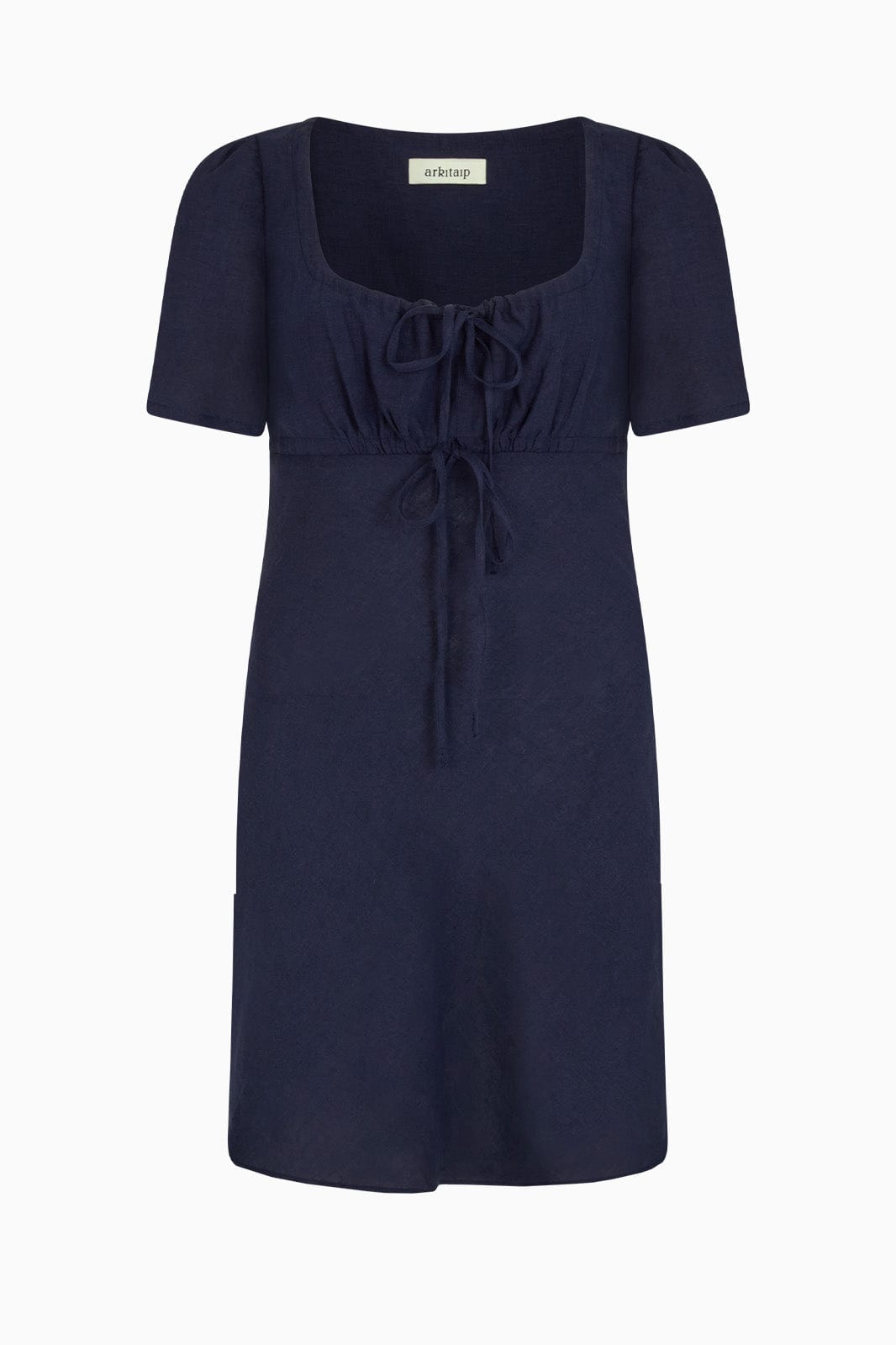 The Clementine Mini Dress in navy blue