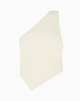 The Ava Asymmetric One-Shoulder Top in off-white