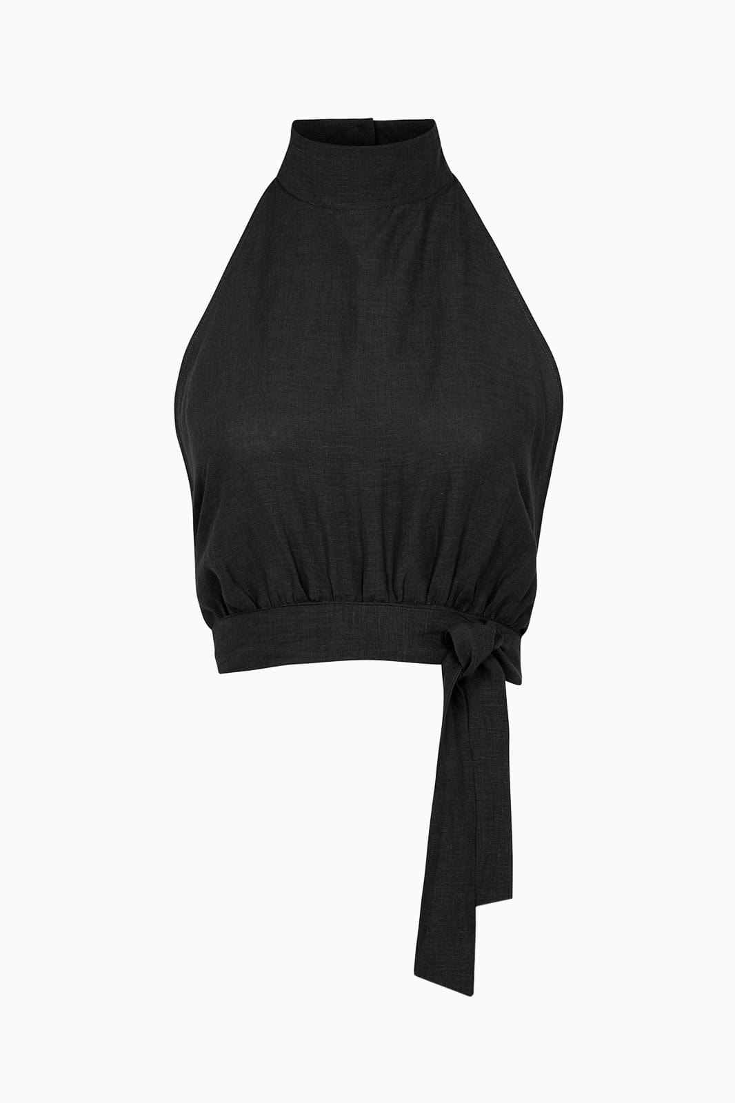 The Ronja Halterneck Top in black