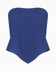 The Ida Scarf Top in klein blue