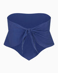The Ida Scarf Top in klein blue