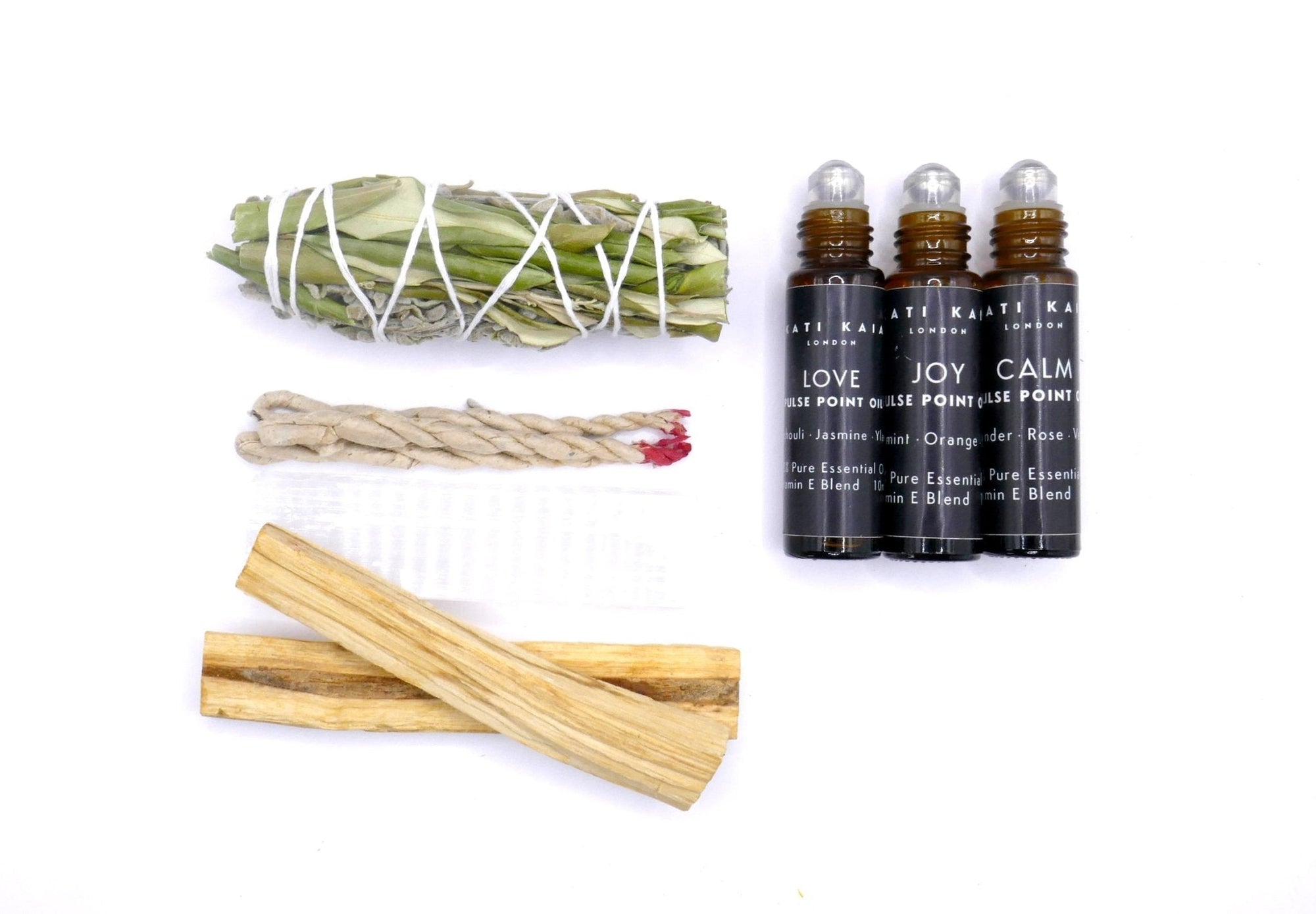 Aromatherapy, Crystal and Sage Gift Set by Kati Kaia