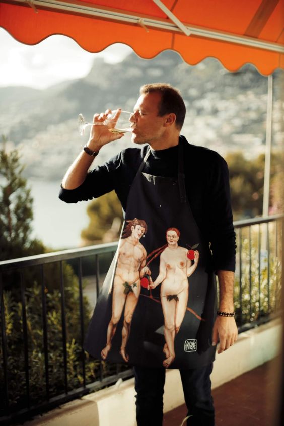 Katrin Valgemäe Art Oven Glove – Dürer&#39;s Adam &amp; Eve Design by Katrin Valgemäe at brixbailey.com