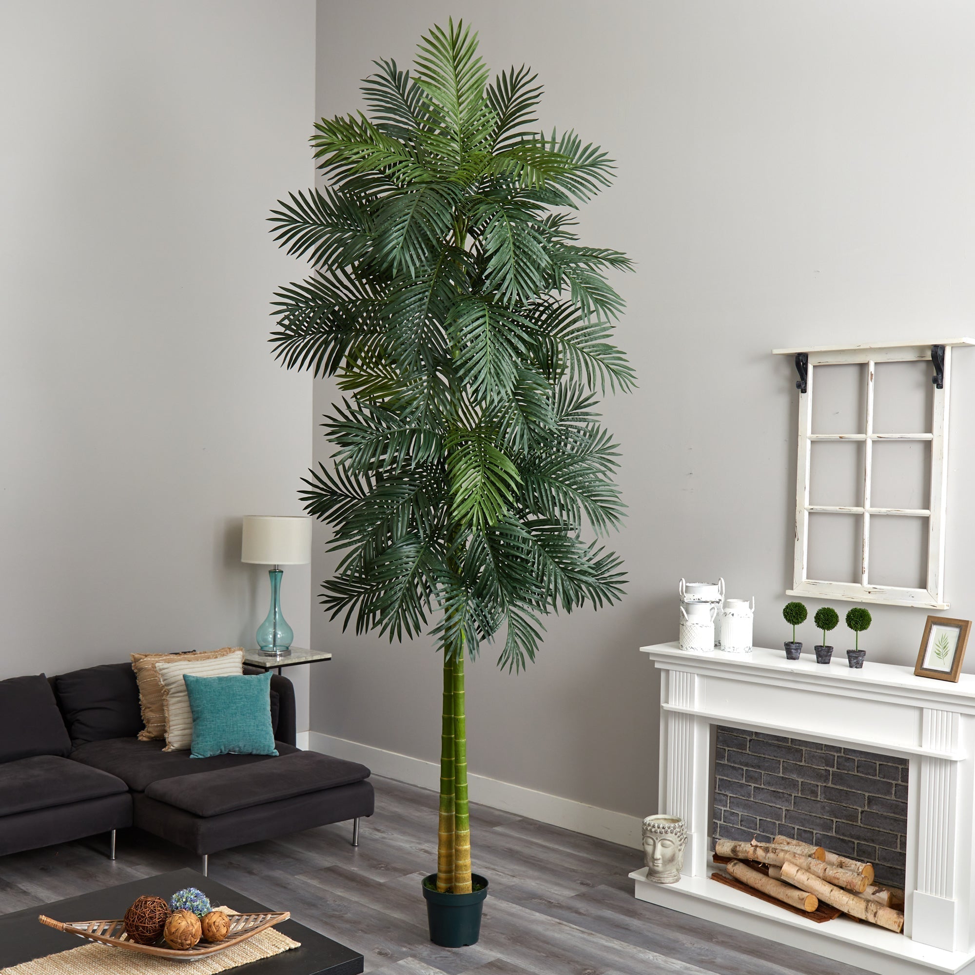 Golden Cane Artificial Palm Tree, 10'