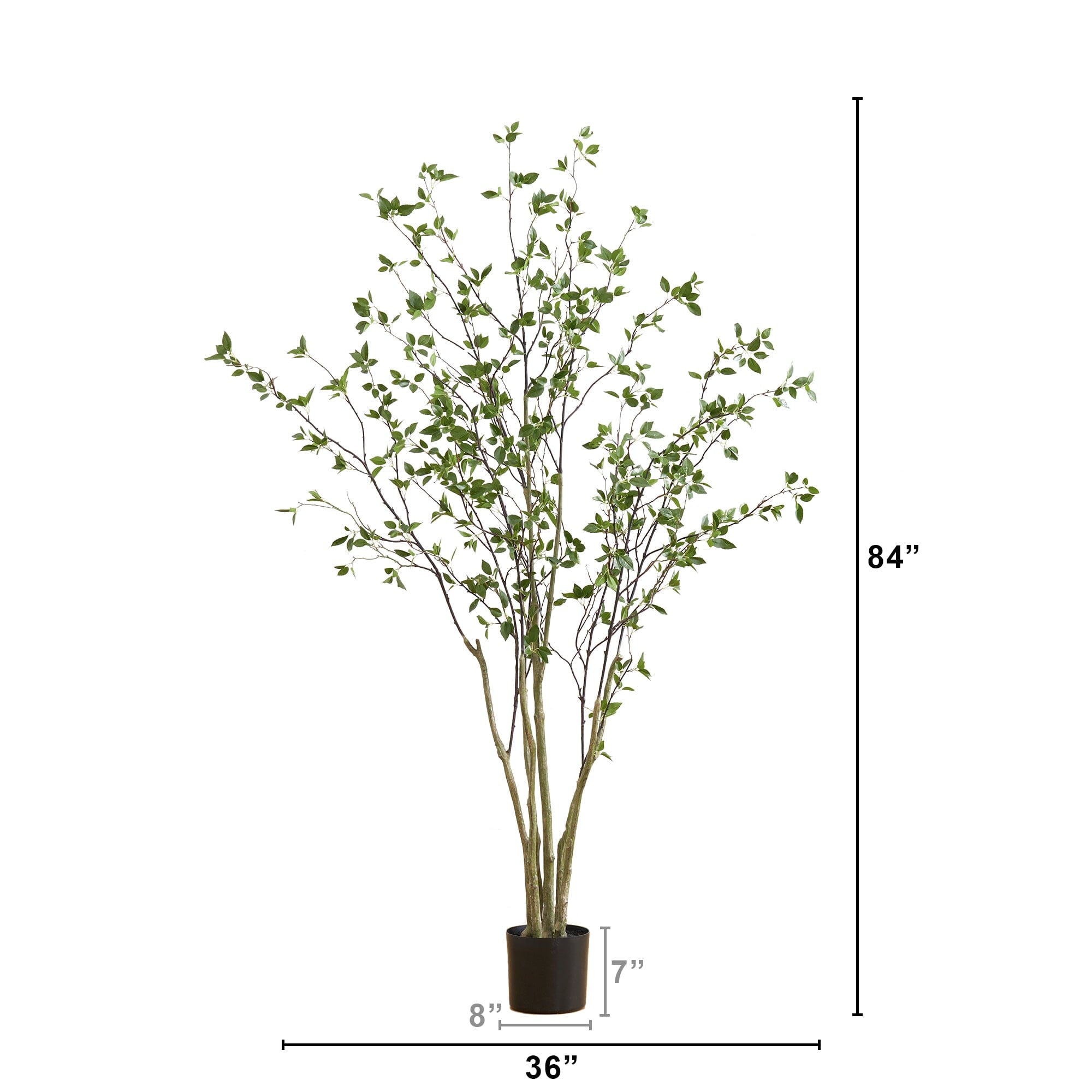 Minimalist Artificial Citrus Tree - 7'