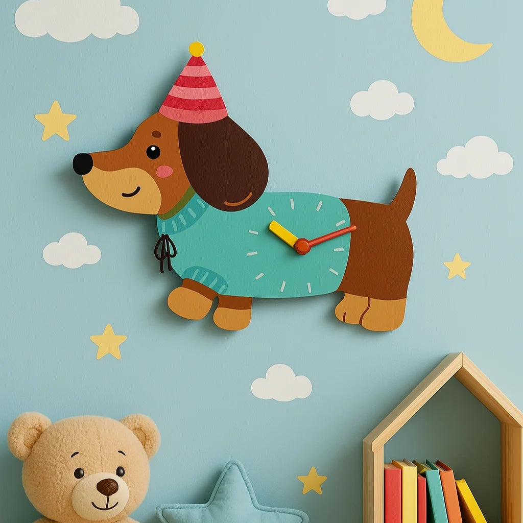 Playful Doggy Wall Clock-0