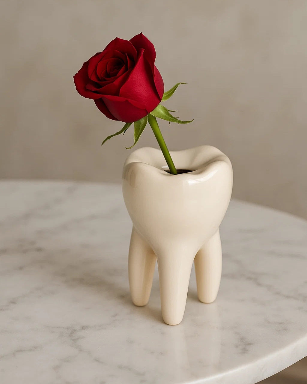 Whimsical Tooth-Shaped Vase-1