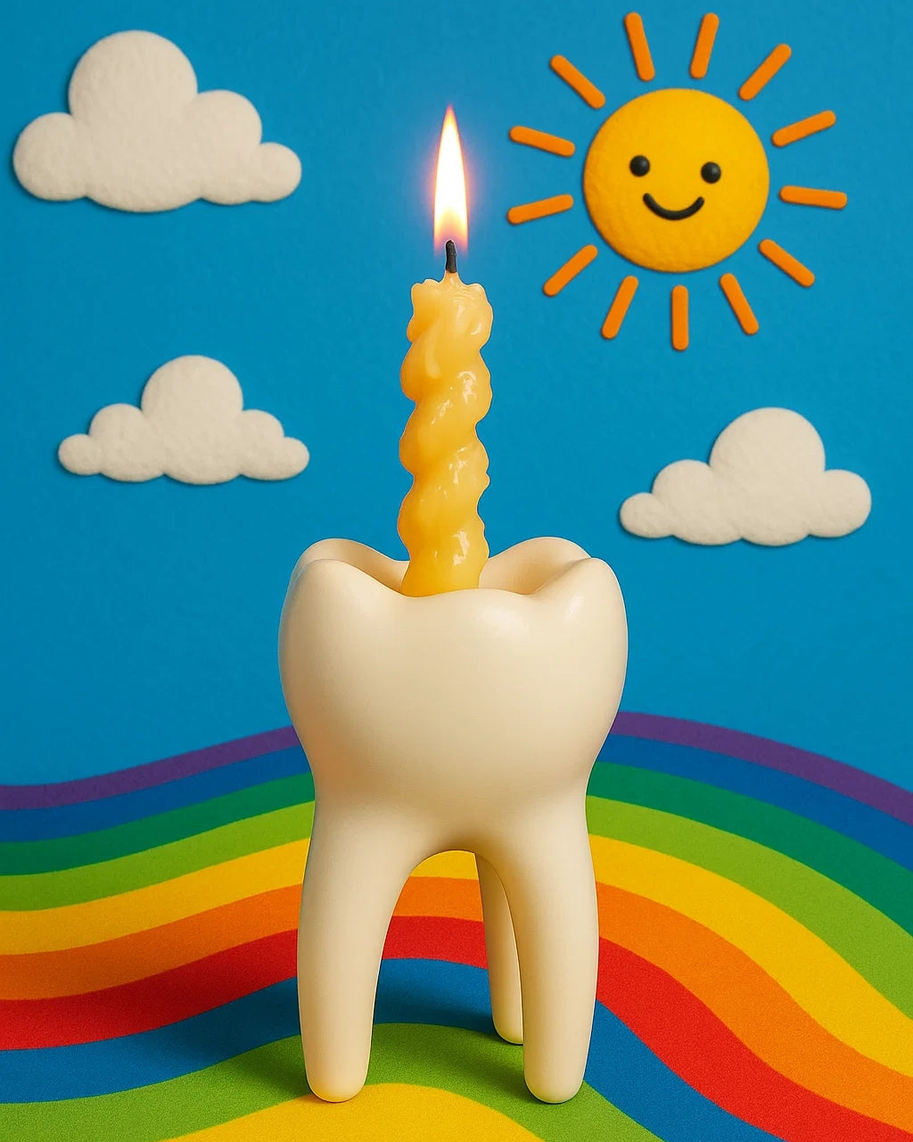 Whimsical Tooth-Shaped Vase-2