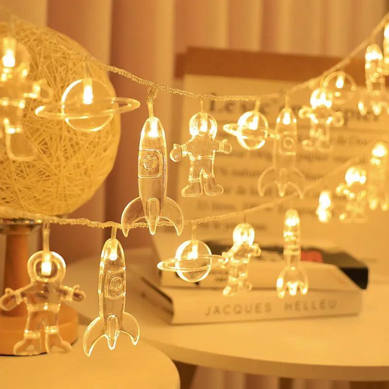 Astronaut Galaxy Space Copper LED String Light