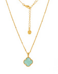 Pariba Onyx Gemstone Necklace in Gold