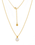 Charis Round Gemstone Necklace Moonstone