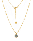 Charis Round Gemstone Necklace Labradorite