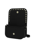 Aura Handmade Leather Bag - Black Studded