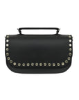 Aura Handmade Leather Bag - Black Studded